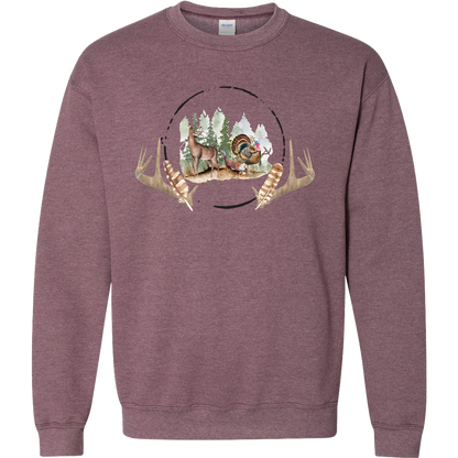 Bucks and Beards Adult Crew Neck Sweatshirt