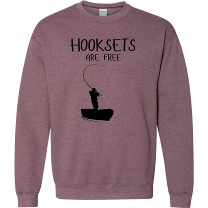 Hooksets Are Free Adult Crew Neck Sweatshirt