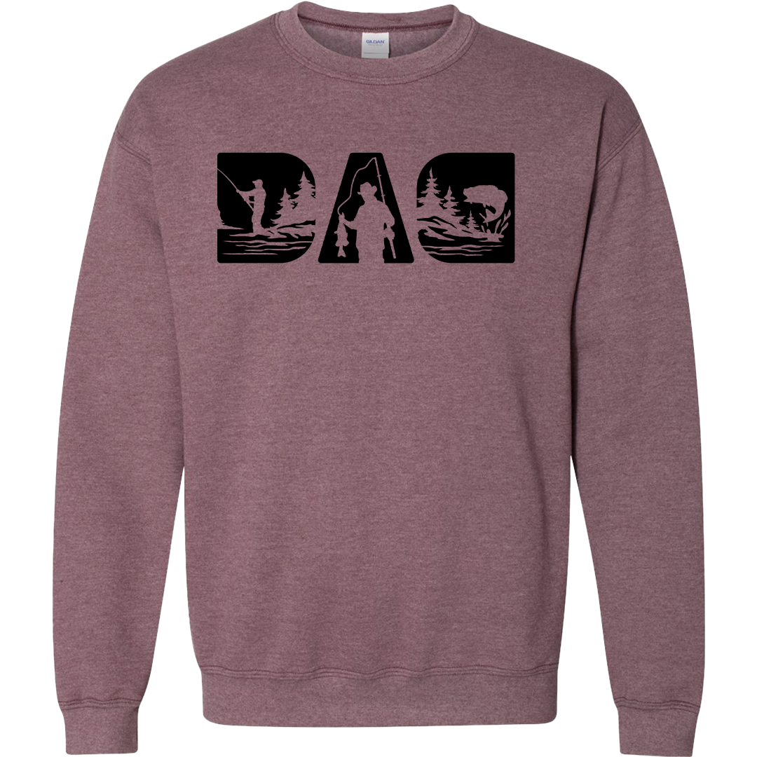 Fishing Dad Adult Crew Neck Sweatshirt