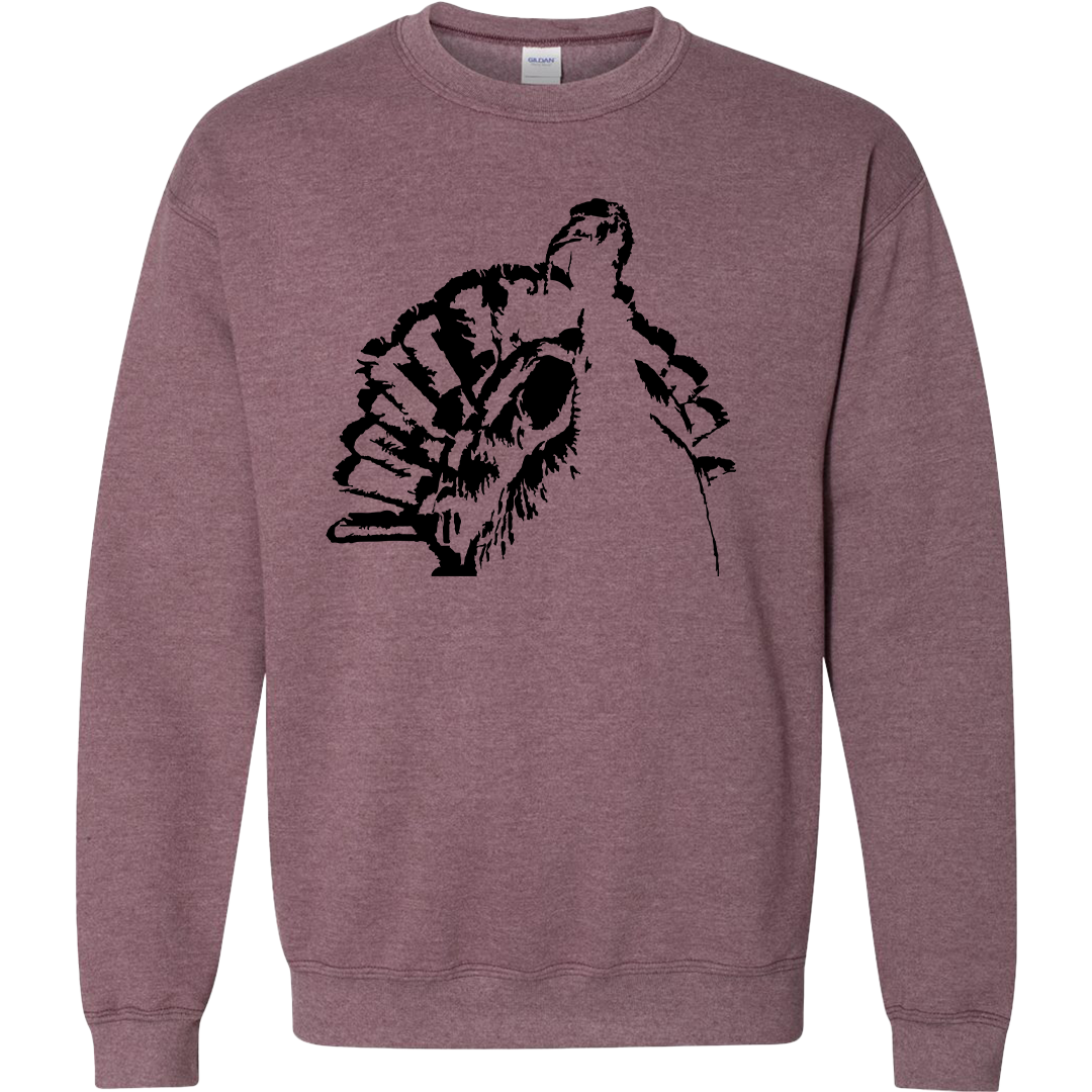 Turkey Contour Adult Crew Neck Sweatshirt