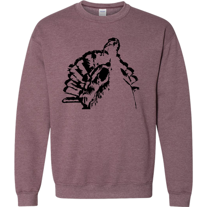 Turkey Contour Adult Crew Neck Sweatshirt