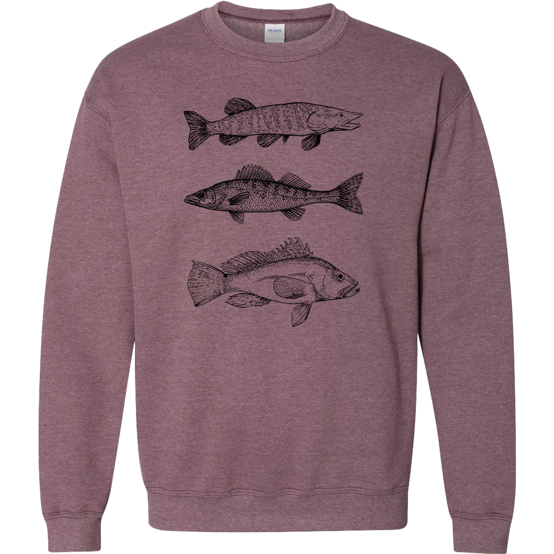 Mountain Deer Adult Crew Neck Sweatshirt