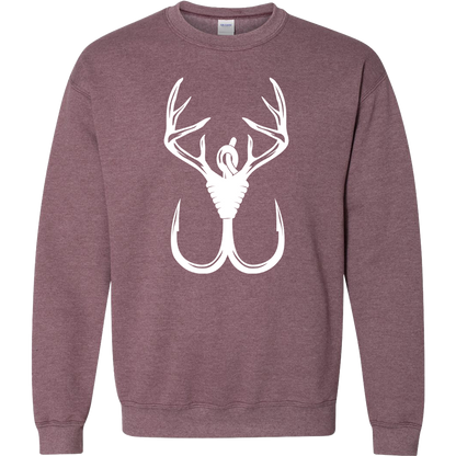 Antler Hook Adult Crew Neck Sweatshirt