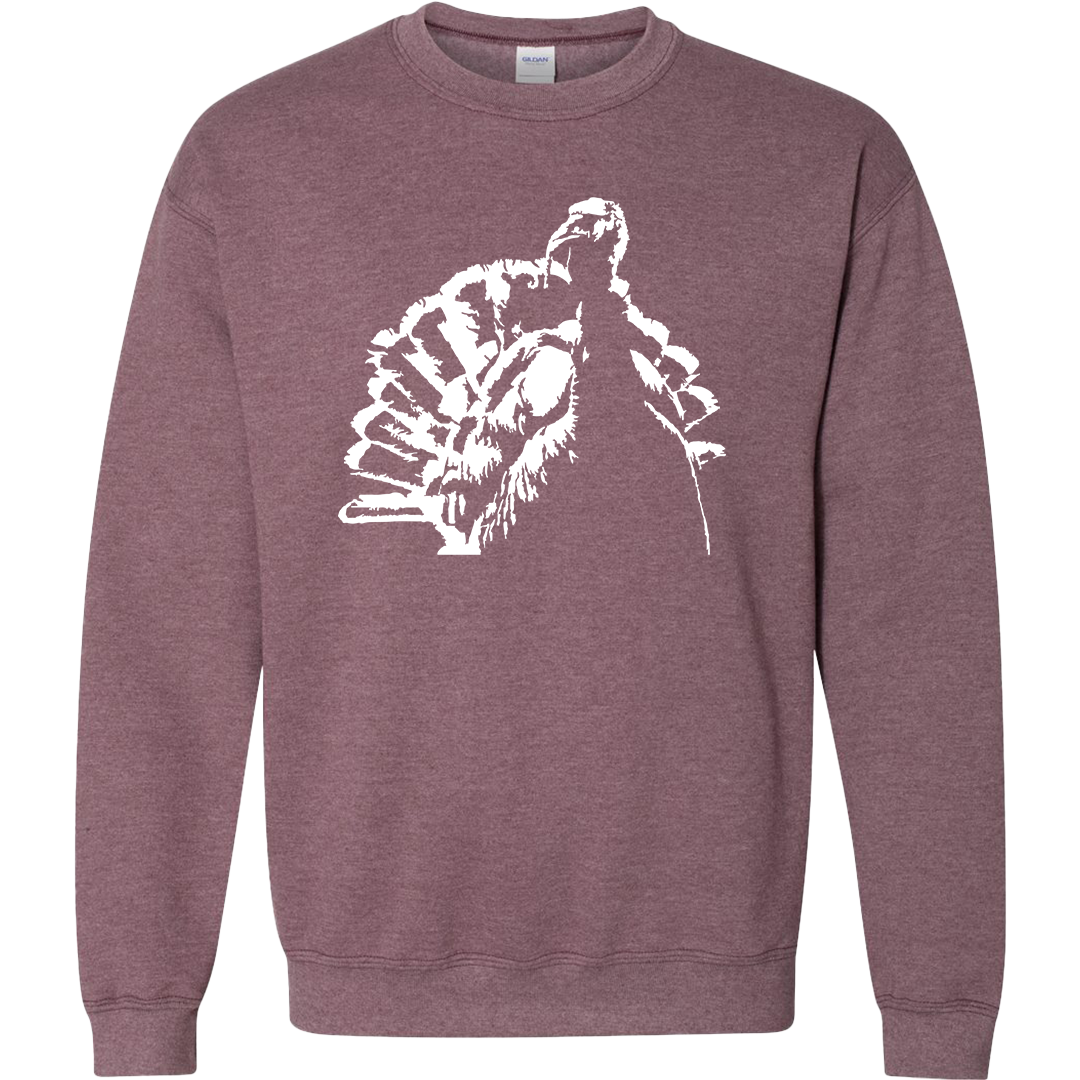 Turkey Contour Adult Crew Neck Sweatshirt