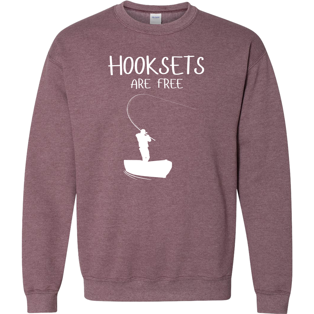 Hooksets Are Free Adult Crew Neck Sweatshirt