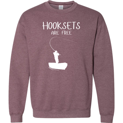Hooksets Are Free Adult Crew Neck Sweatshirt
