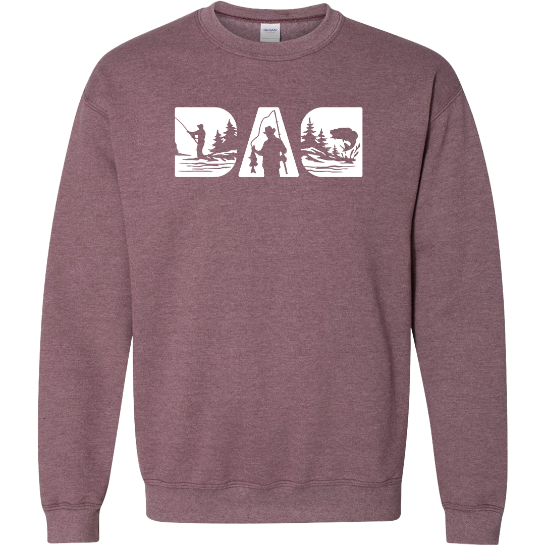 Fishing Dad Adult Crew Neck Sweatshirt