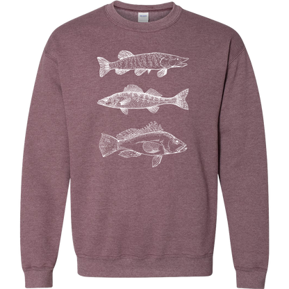 Mountain Deer Adult Crew Neck Sweatshirt