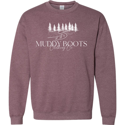 Muddy Boots Adult Crew Neck Sweatshirt