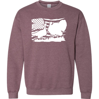 Turkey Flag Adult Crew Neck Sweatshirt