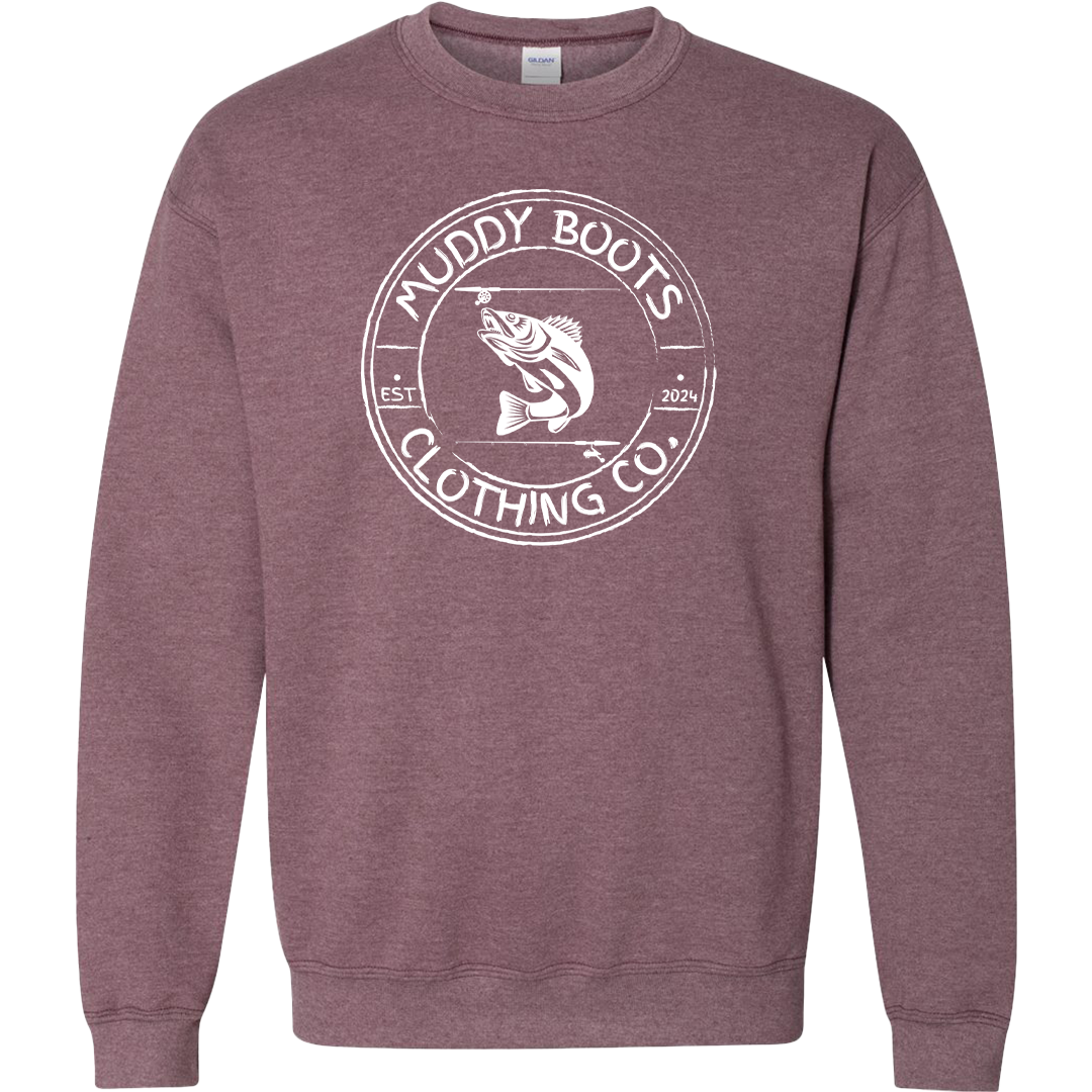 Rod Bending Adult Crew Neck Sweatshirt