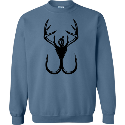Antler Hook Adult Crew Neck Sweatshirt