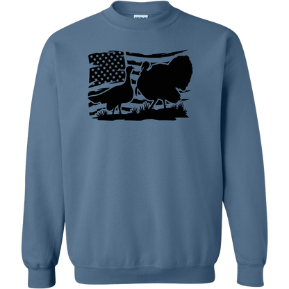 Turkey Flag Adult Crew Neck Sweatshirt