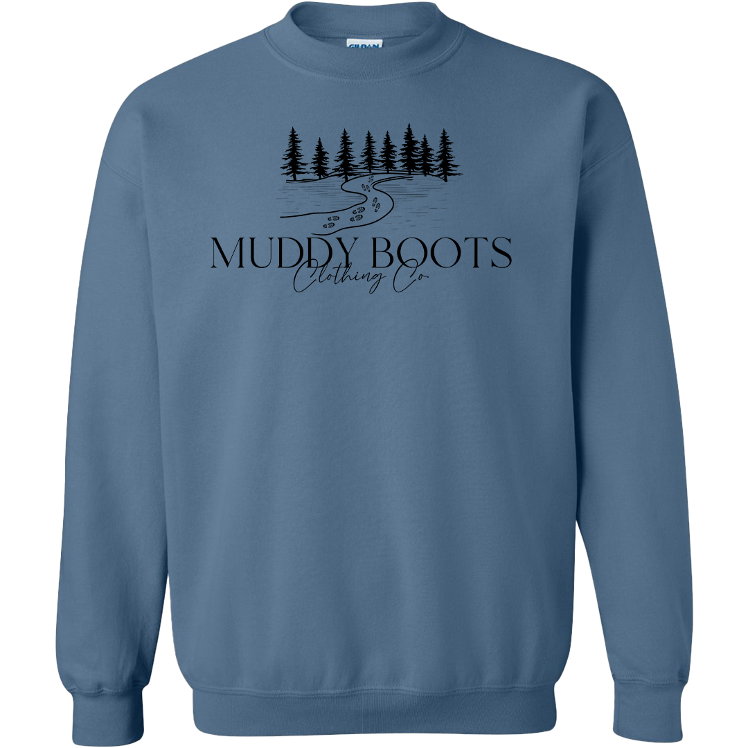 Muddy Boots Adult Crew Neck Sweatshirt