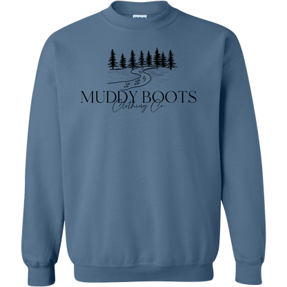 Muddy Boots Adult Crew Neck Sweatshirt