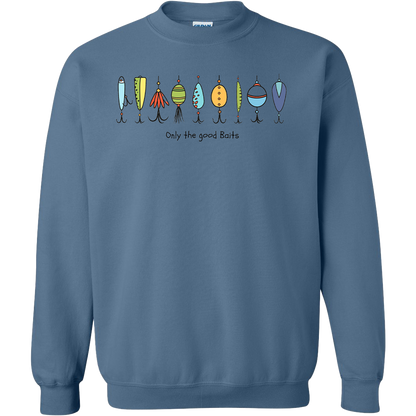 Only The Good Baits Adult Crew Neck Sweatshirt