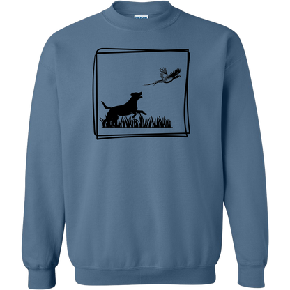 Pheasant Flush Adult Crew Neck Sweatshirt