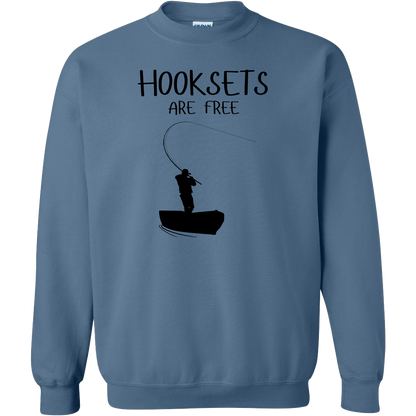 Hooksets Are Free Adult Crew Neck Sweatshirt