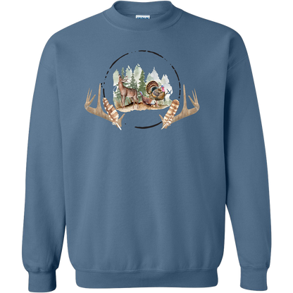 Bucks and Beards Adult Crew Neck Sweatshirt