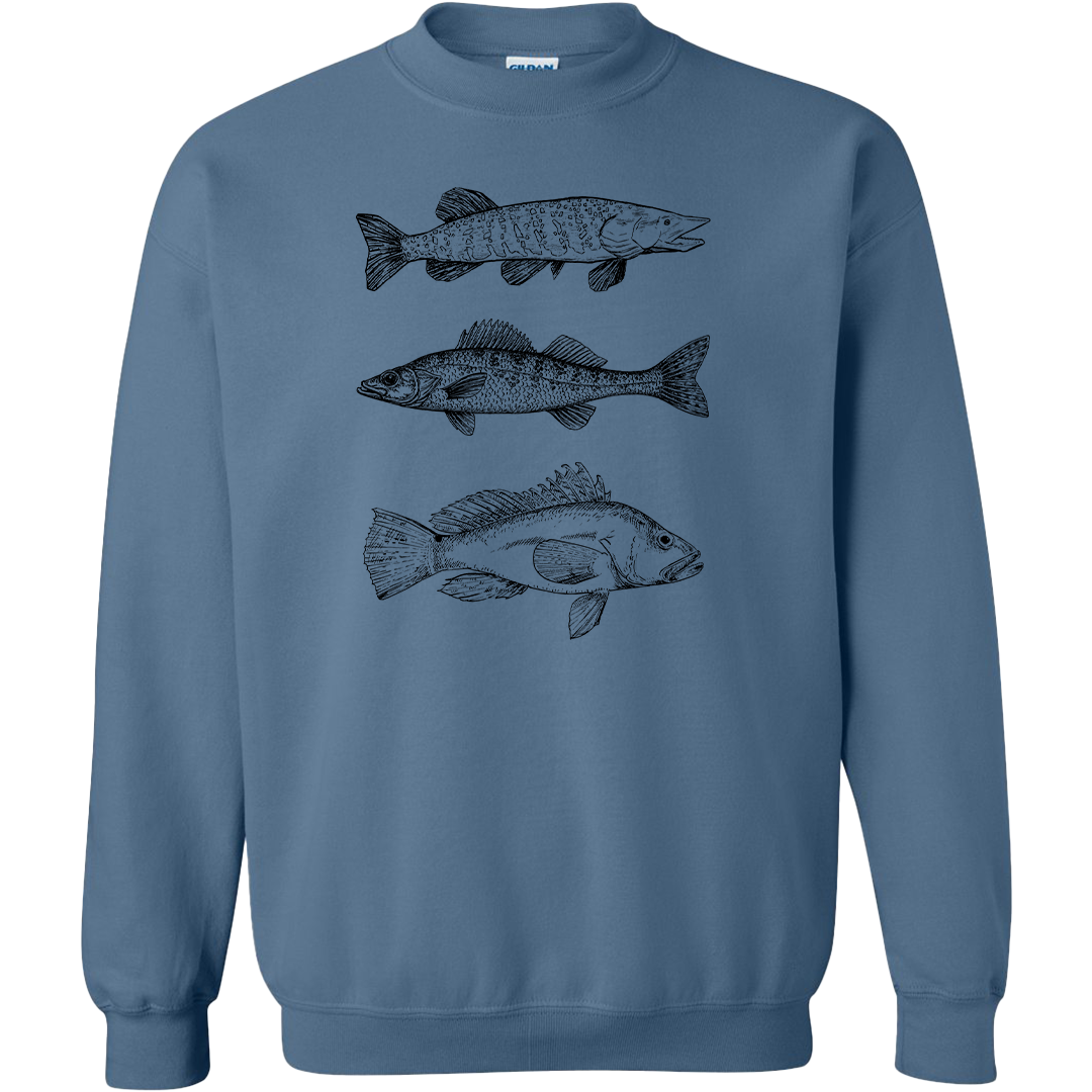 Mountain Deer Adult Crew Neck Sweatshirt