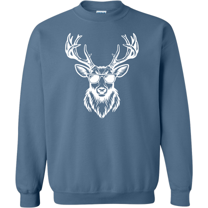 Cool Deer Adult Crew Neck Sweatshirt