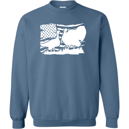 Turkey Flag Adult Crew Neck Sweatshirt