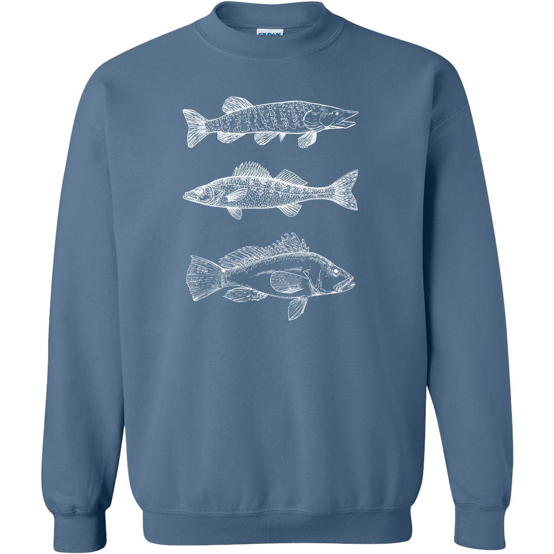 Mountain Deer Adult Crew Neck Sweatshirt