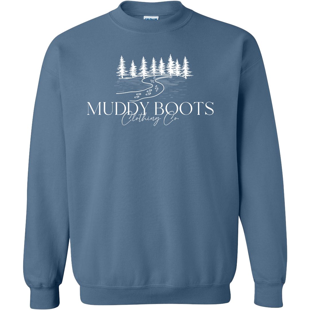 Muddy Boots Adult Crew Neck Sweatshirt