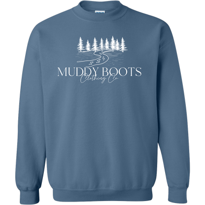 Muddy Boots Adult Crew Neck Sweatshirt