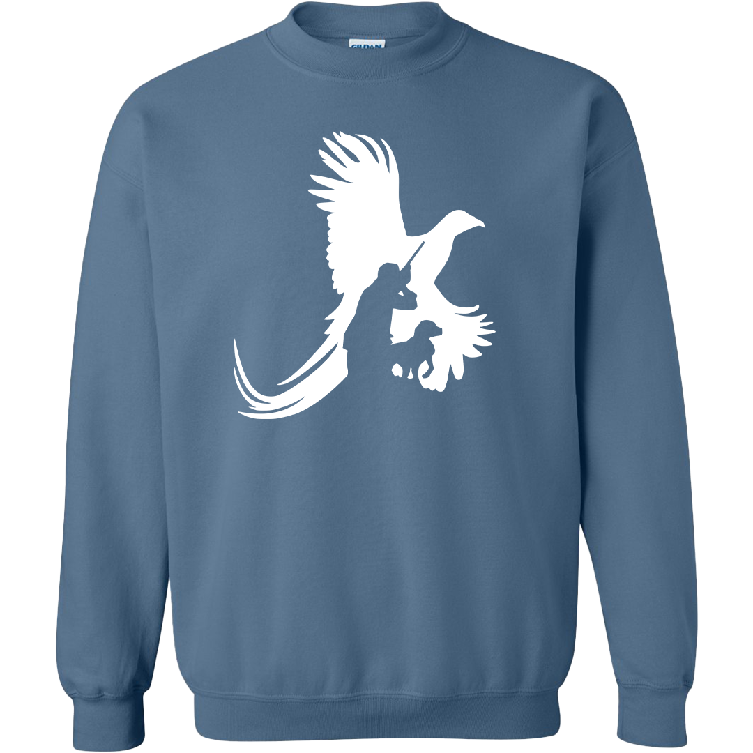 Pheasant Hunter Adult Crew Neck Sweatshirt