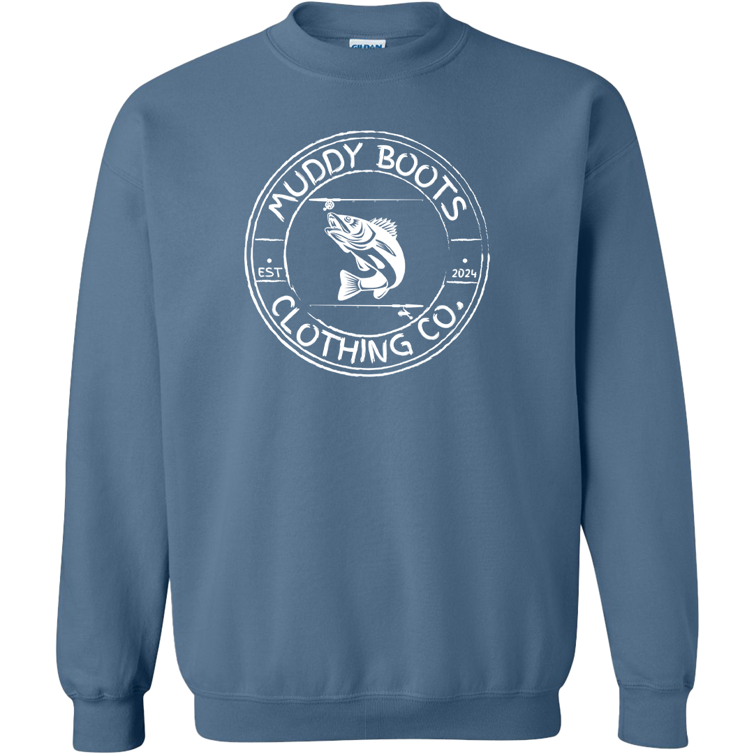 Rod Bending Adult Crew Neck Sweatshirt