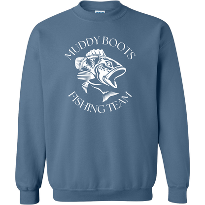 Fishing Team Adult Crew Neck Sweatshirt
