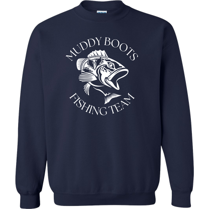Fishing Team Adult Crew Neck Sweatshirt
