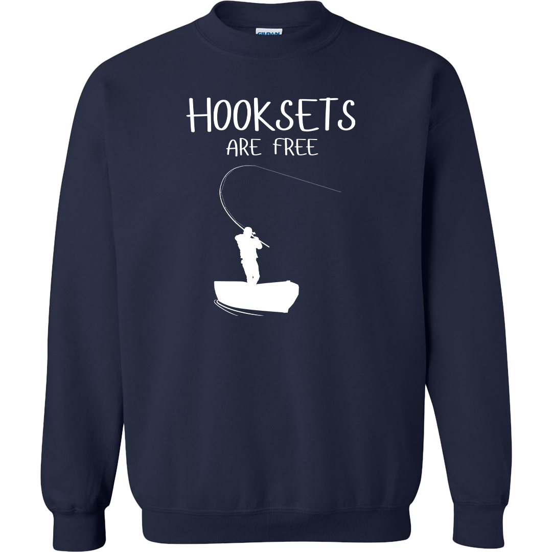 Hooksets Are Free Adult Crew Neck Sweatshirt