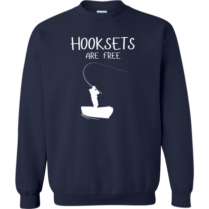 Hooksets Are Free Adult Crew Neck Sweatshirt