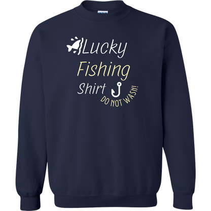 Lucky Fishing Shirt Adult Crew Neck Sweatshirt