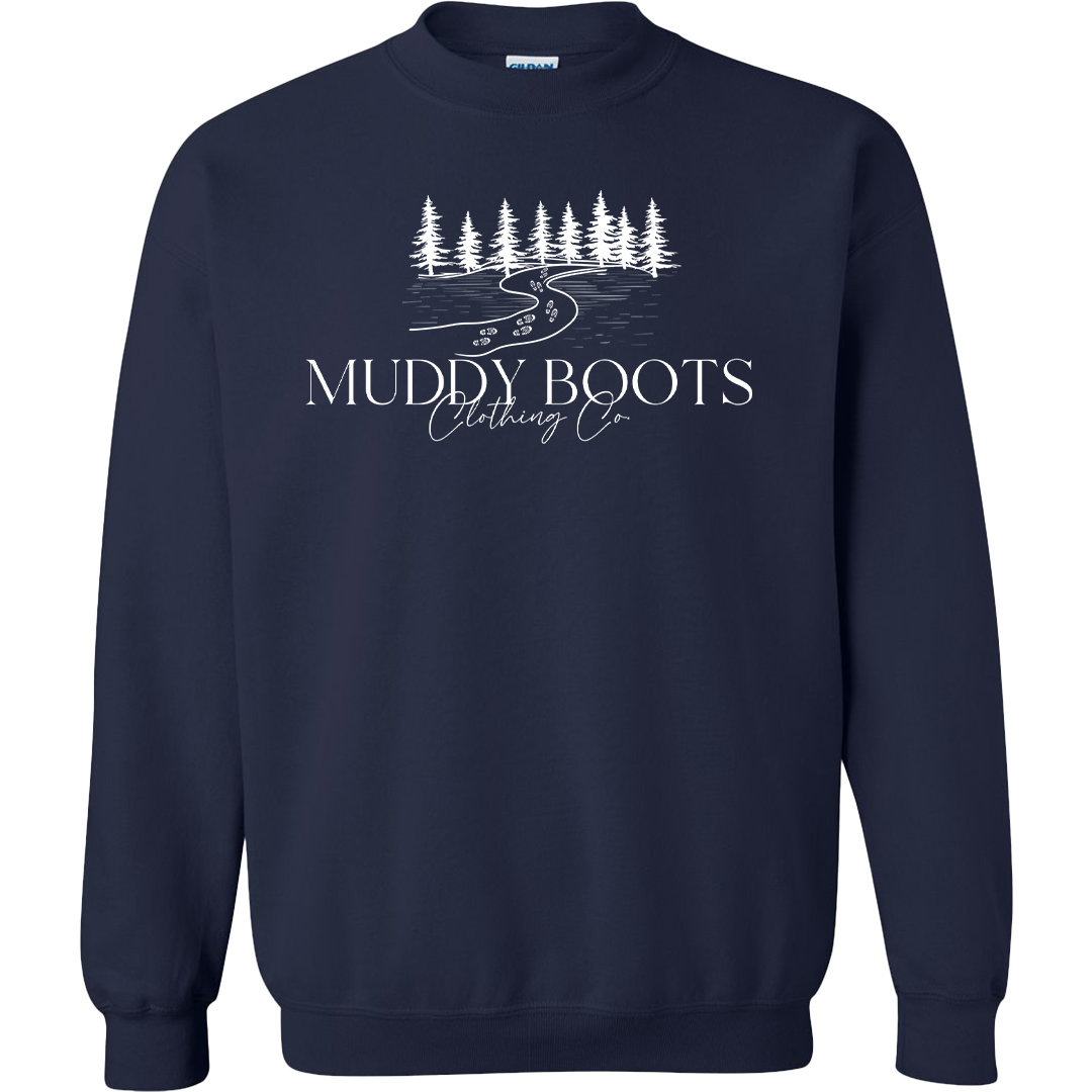 Muddy Boots Adult Crew Neck Sweatshirt