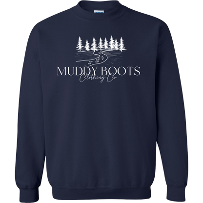 Muddy Boots Adult Crew Neck Sweatshirt