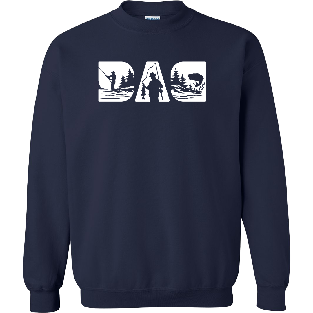 Fishing Dad Adult Crew Neck Sweatshirt