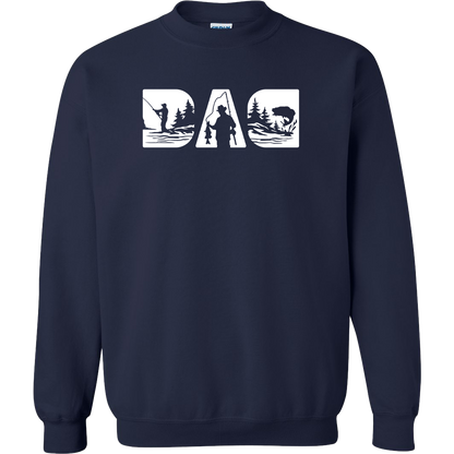 Fishing Dad Adult Crew Neck Sweatshirt