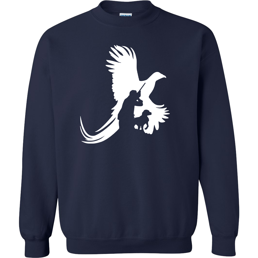Pheasant Hunter Adult Crew Neck Sweatshirt