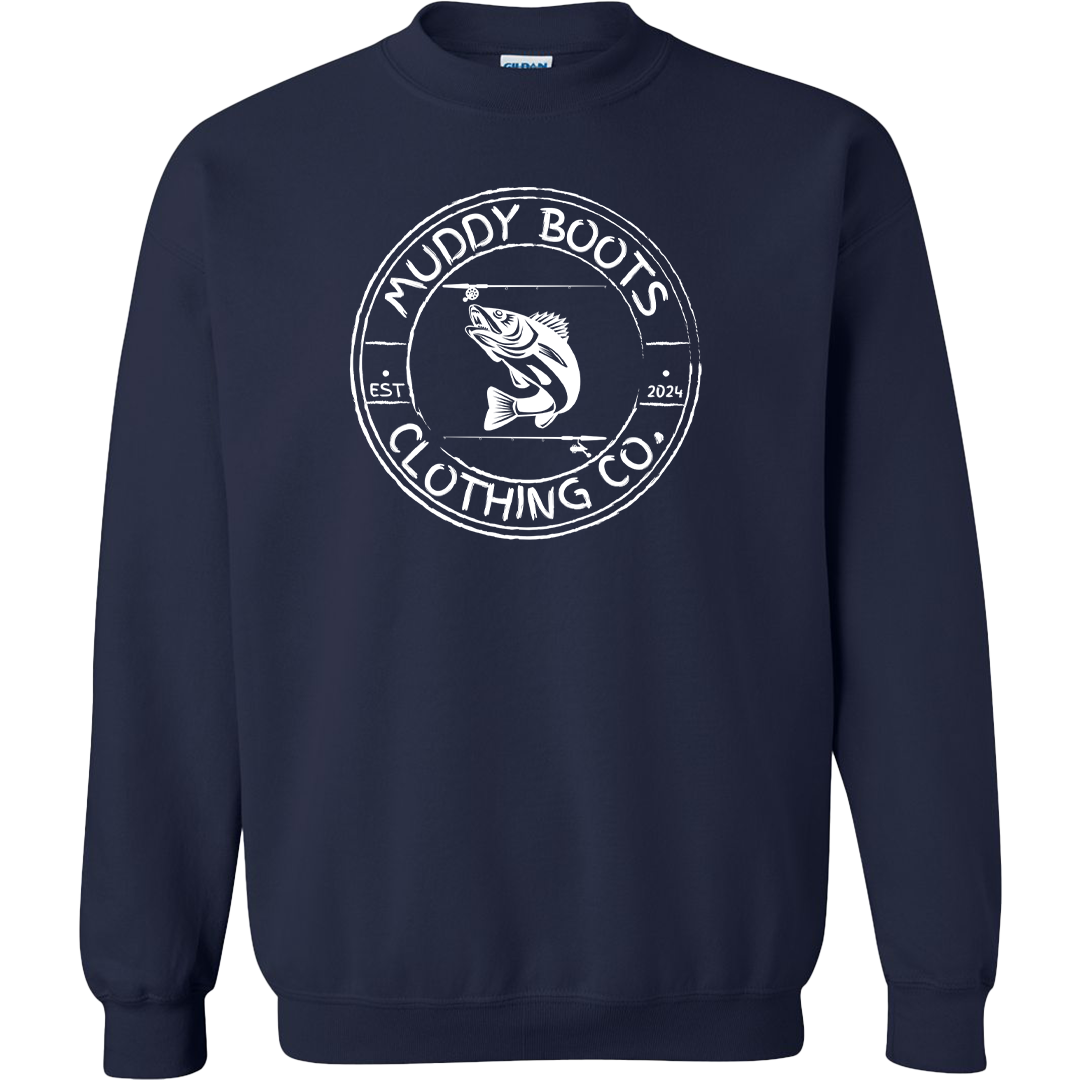 Rod Bending Adult Crew Neck Sweatshirt