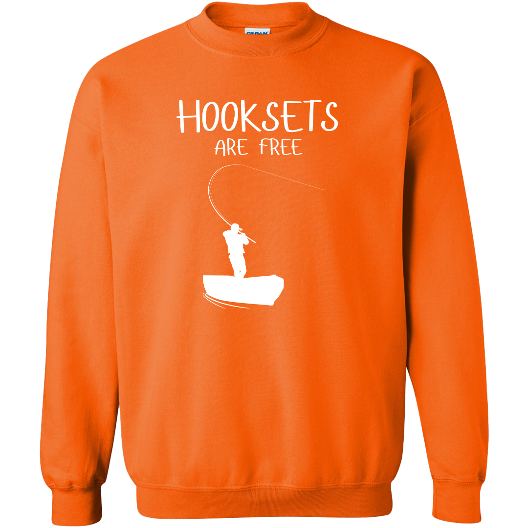 Hooksets Are Free Adult Crew Neck Sweatshirt