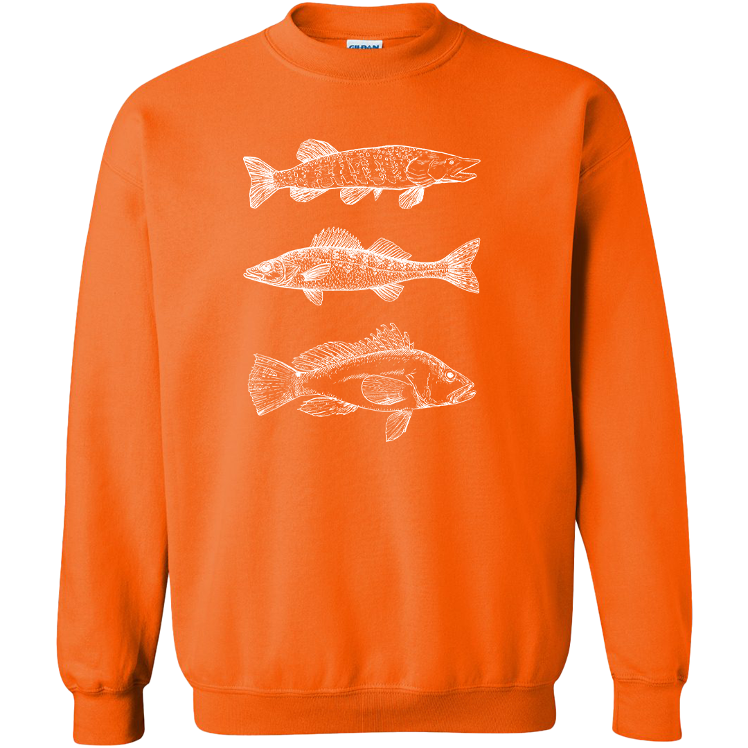 Midwest Fish Adult Crew Neck Sweatshirt