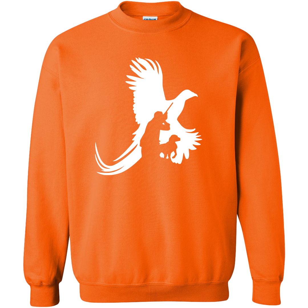 Pheasant Hunter Adult Crew Neck Sweatshirt