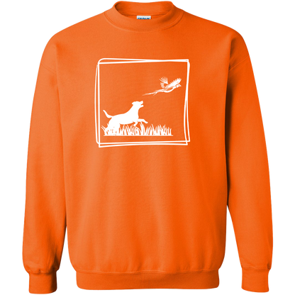 Pheasant Flush Adult Crew Neck Sweatshirt