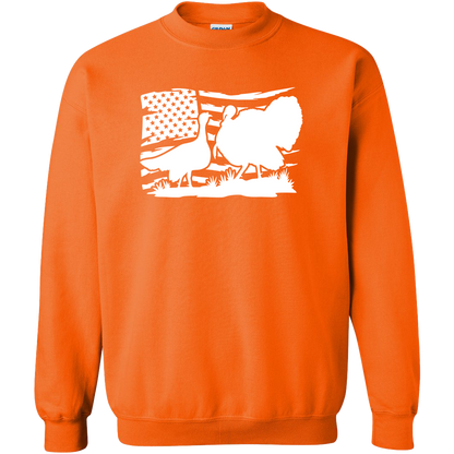 Turkey Flag Adult Crew Neck Sweatshirt