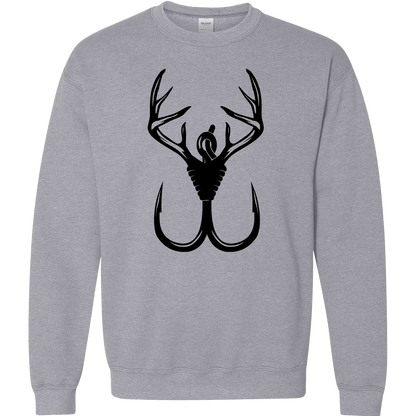 Antler Hook Adult Crew Neck Sweatshirt