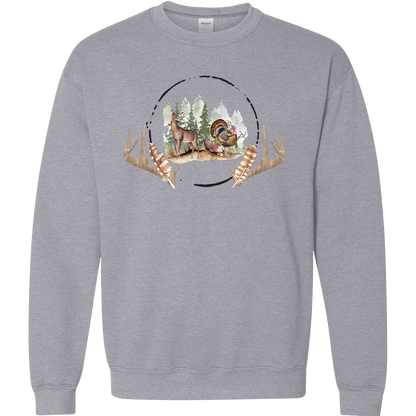 Bucks and Beards Adult Crew Neck Sweatshirt