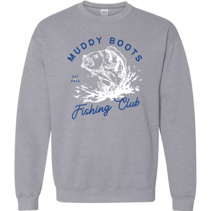 Fishing Club Adult Crew Neck Sweatshirt